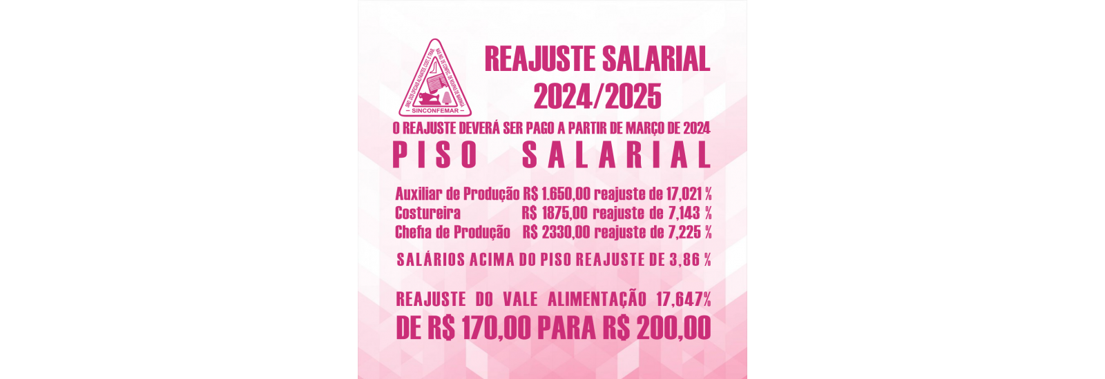 Reajuste Salarial 2024